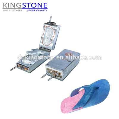 PVC Air Blowing Sole Mould With PVC Flip Flops Strap Upper Mould