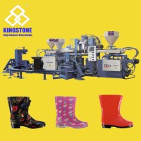 Full Automatic One Two Three Color Plastic PVC Wellies Boots Making Machine